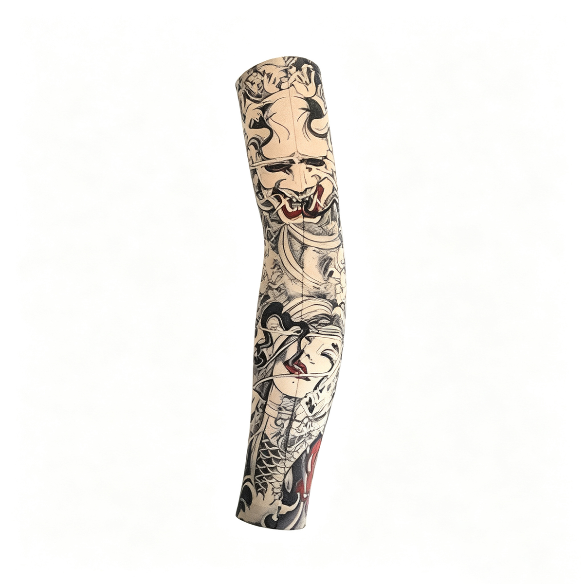 8 PCS Tattoo Sleeves Unisex Summer Cycling Sun Protection Arm Covers Beach Driving Fishing Breathable Nightclub Elastic Sleeves