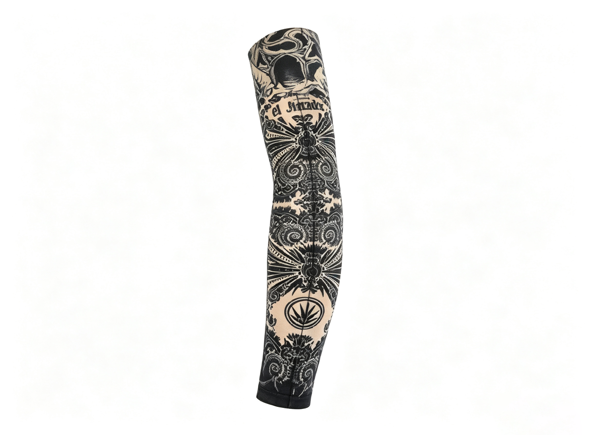 8 PCS Tattoo Sleeves Unisex Summer Cycling Sun Protection Arm Covers Beach Driving Fishing Breathable Nightclub Elastic Sleeves