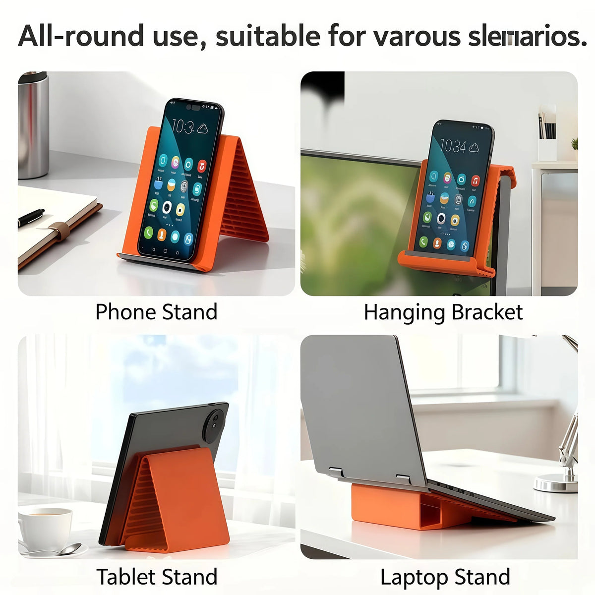Foldable Silicone Phone Holder, Portable and Can Be Freely Bent Into Any Shape, Suitable for Multi Angle Adjustable Phone Holder
