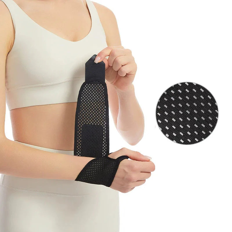 1Pc Gloves Breathable Mesh Wrist Support Wrap-Around Compression for Joint Pain & Sprain Protection Chronic Overuse Protection