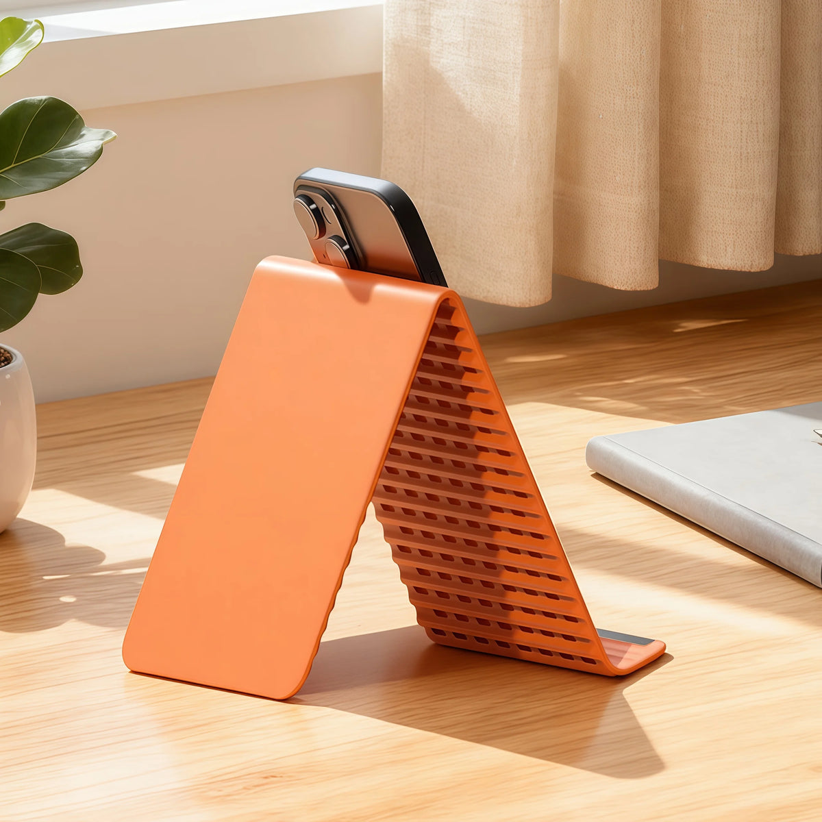 Foldable Silicone Phone Holder, Portable and Can Be Freely Bent Into Any Shape, Suitable for Multi Angle Adjustable Phone Holder